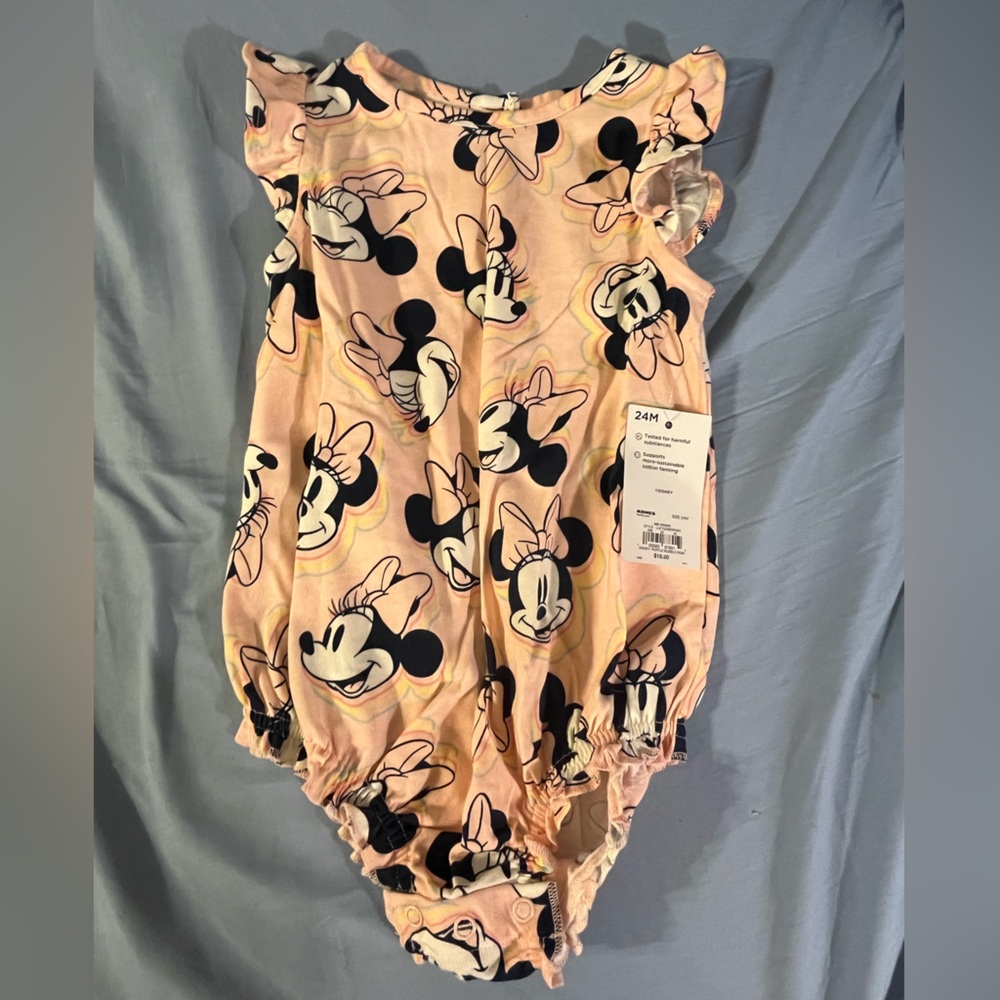 24 MONTHS DISNEY MINNIE MOUSE RUFFLED ONESIE